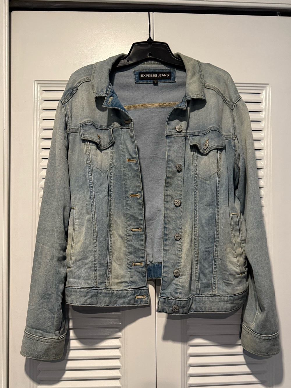 Express Light Blue Denim Jean Jacket